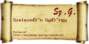 Szelezsán György névjegykártya