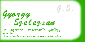 gyorgy szelezsan business card